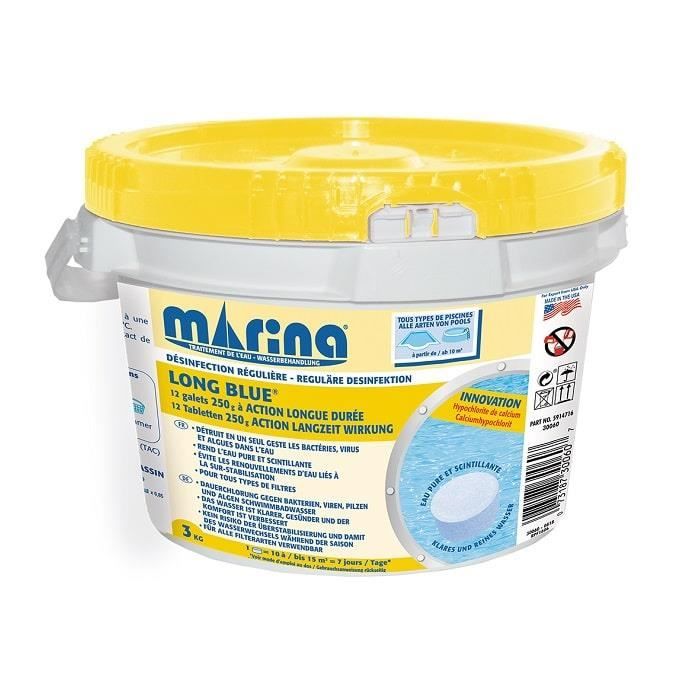 Desinfectant régulière au chlore Long Blue Marina - 3kg