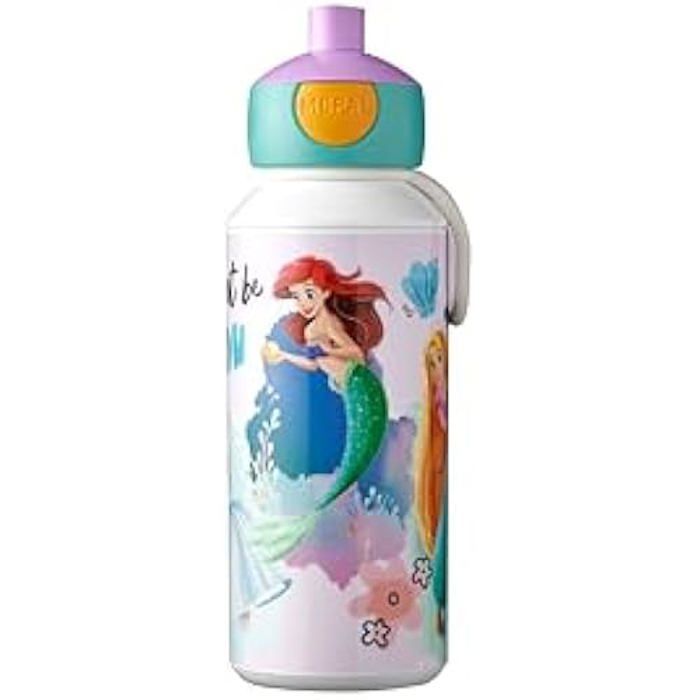 MEPAL Gourde Pop-up Campus Disney Princess 400 ml — Sans BPA 100% étanche Lavable au lave‑vaisselle MEPAL Gourde Pop-up Campus Disney Princess 400 ml — Sans BPA 100% étanche Lavable au lave‑vaisselle