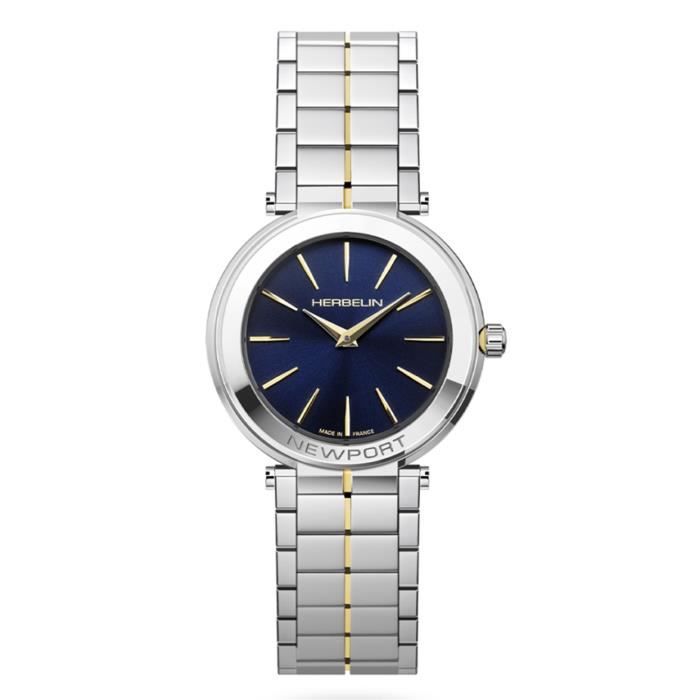 Montre MICHEL HERBELIN Newport Slim Acier bicolore Cadran