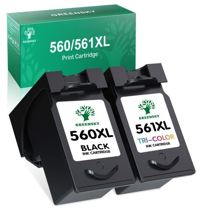 Cartouche D'encre Compatible Canon PG560 XL Noir - Haute Capacité, Compatible TS5300 Et Autres