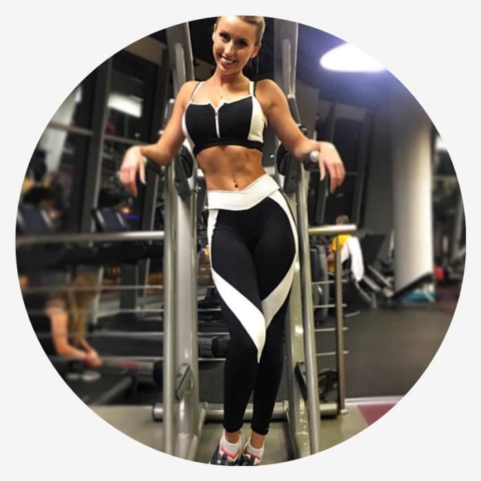 Femme Pantalon De Fitness Musculation Sport Yoga Gymnastique Sexy Amincir Drole Interet Confortable Classique Vintage Nouveau Noir Cdiscount Sport