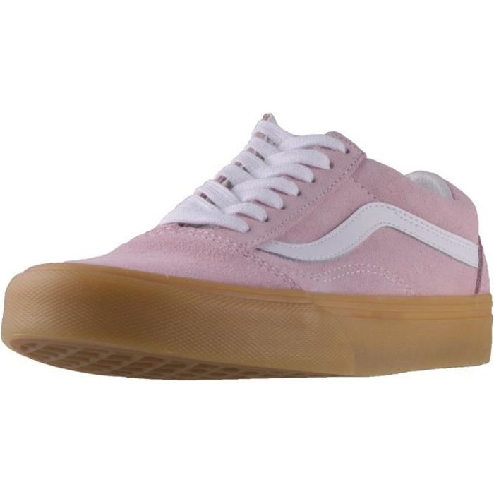 vans gris et rose fluo