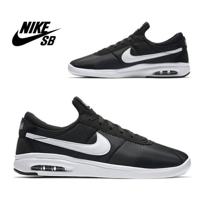 fractura Quien pescado Nike SB Air Max Bruin Vapor TXT Hommes noir blanc - Cdiscount Chaussures