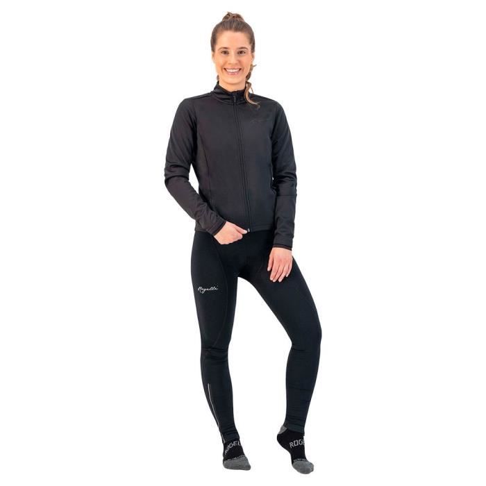Veste de vélo dhiver pour femme Rogelli Core - Noir - Manches longues - Respirant Veste de vélo dhiver pour femme Rogelli Core - Noir - Manches longues - Respirant