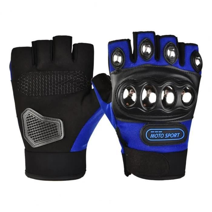 Gants Demi-doigt Sans Doigts Pour Enfants - Vélo, Moto, équitation - Taille Unique (8-9 Cm Paume) - Lot