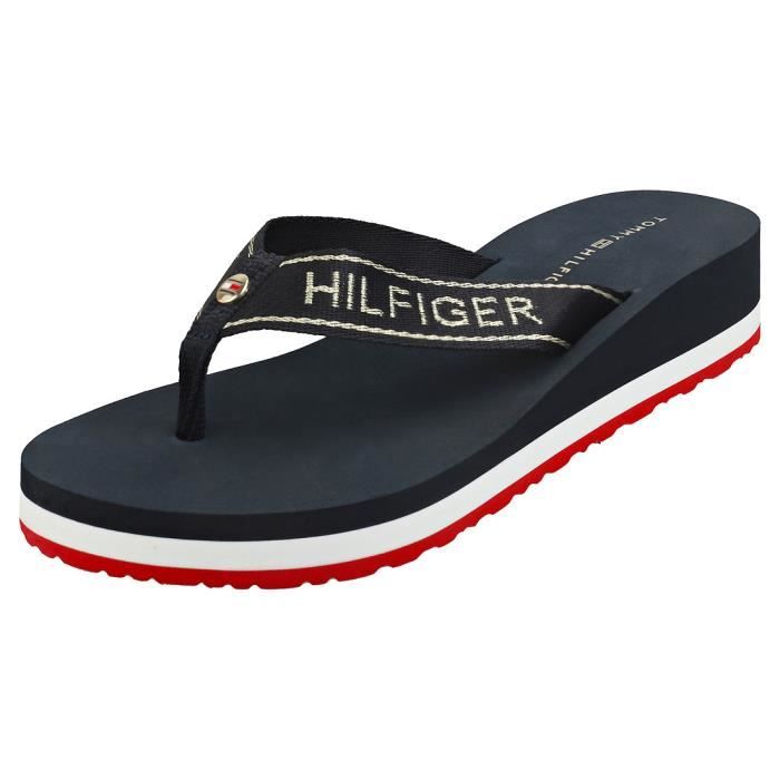 Sandales Tommy Hilfiger Metallic Mid Wedge Femme Marine Rouge Blanc Marine rouge blanc Cdiscount Pret a Porter