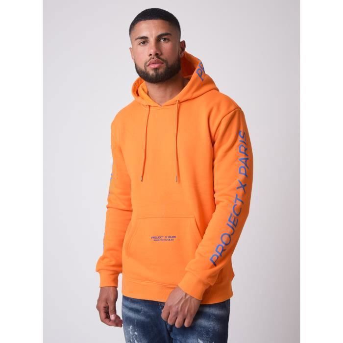 Sweat à capuche - Bleu - - 25.00