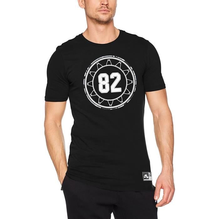 Nike M NK Air Tee T-Shirt De Basket-Ball Homme, Noir (Noir/Noir