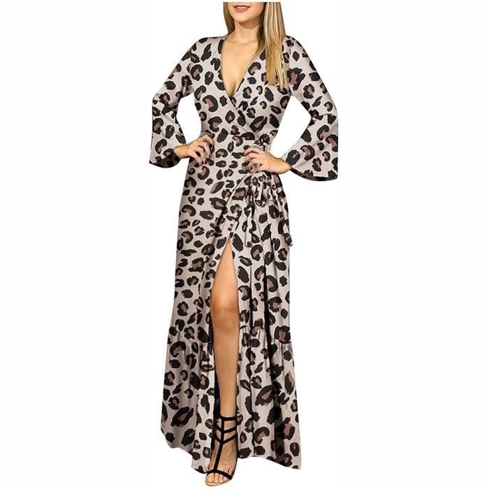 robe manche longue fendue