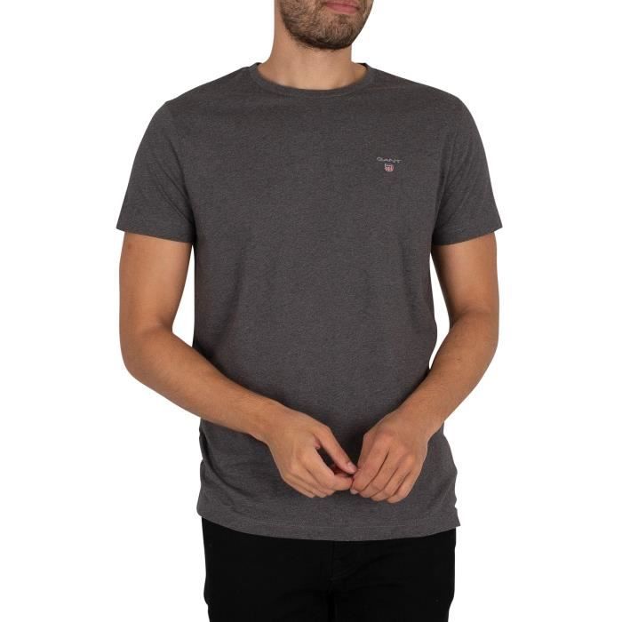 T-shirt - GANT - Pour homme - Gris