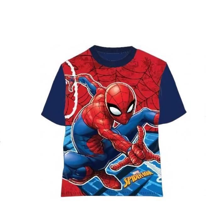 Marvel - Ensemble Short et T-Shirt - Spiderman - Garçon