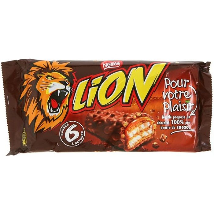 Barre De Chocolat Au Lait Et Peanut LION : La Barre De 41g à Prix