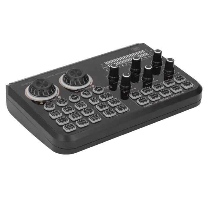 Carte Son USB V8S Pour Streaming, Karaoké Et Enregistrement - Table De Mixage Portable Avec Effets Vocaux
