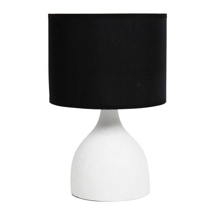 Lampe ciment Portland blanche noire Lampe ciment Portland blanche noire