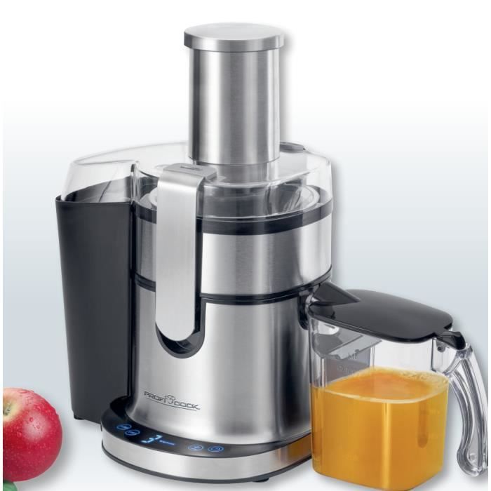 Extracteur de jus - ProfiCook - PC-AE 1156 - Noir - Acier inoxydable - 800 W - Proficook