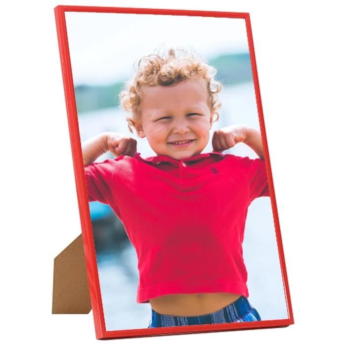 Cadre Photo A2 - 42x59,4 cm - Rouge - MDF - Pisa