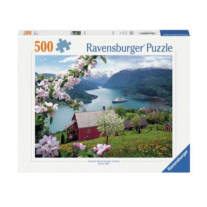 Puzzle - RAVENSBURGER - Scandinavian idyll - 500 pièces - Multicolore - Pour adultes