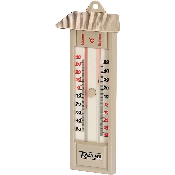 Thermomètres mini-Maxi de jardin : indication de la température ambiante et  des extrêmes