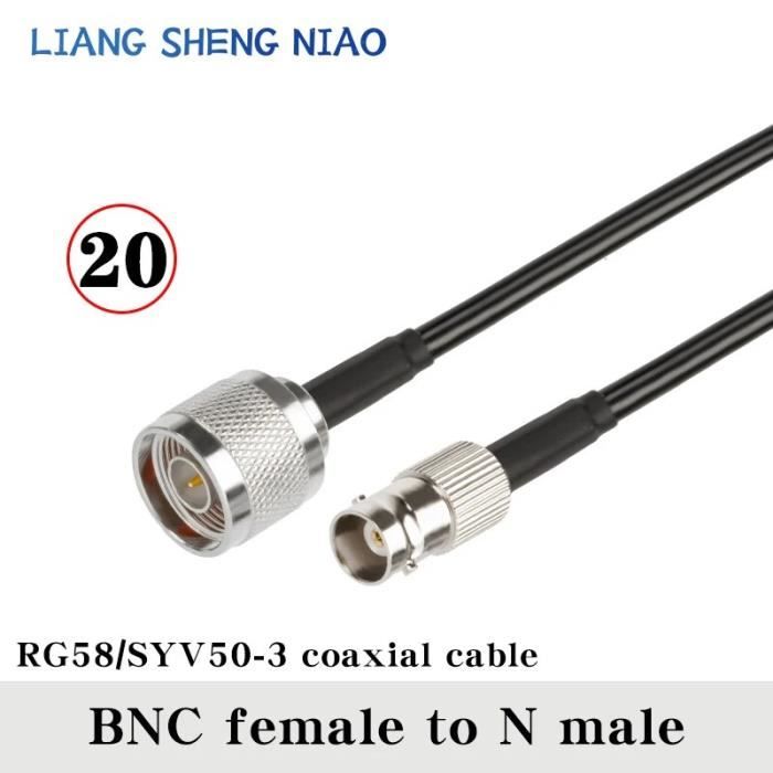 HURRISE Adaptateur Connecteur UHF Mâle Vers BNC Femelle 90 Degrés - Lot