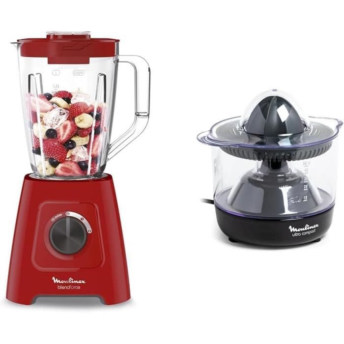 Blender Smoothie Puissant Polyvalent 2 Vitesses Portable Fonction Pulse 2L 600 W