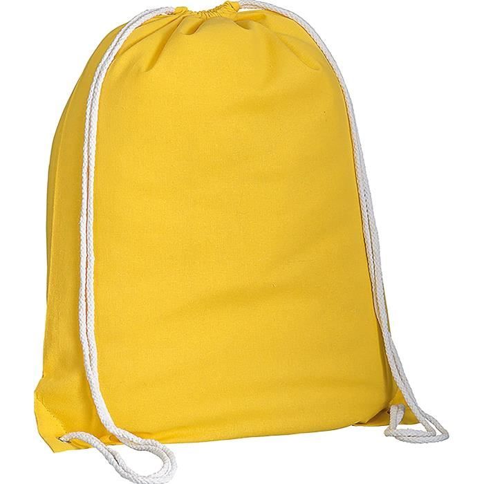 Sac De Sport En Coton Naturel ELES VIDA – 38x42 Cm, Oeko-Tex, Résistant, Cordon De Serrage, Lavable, Vert Clair