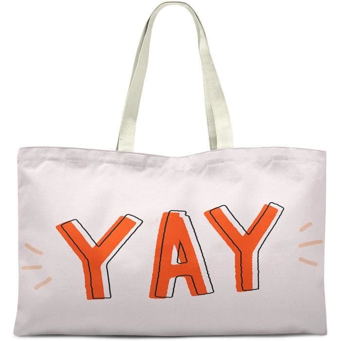 Sac Fourre-tout Imprimé Tigre – Orange, Matelassé, Coton – Fait Main Inde