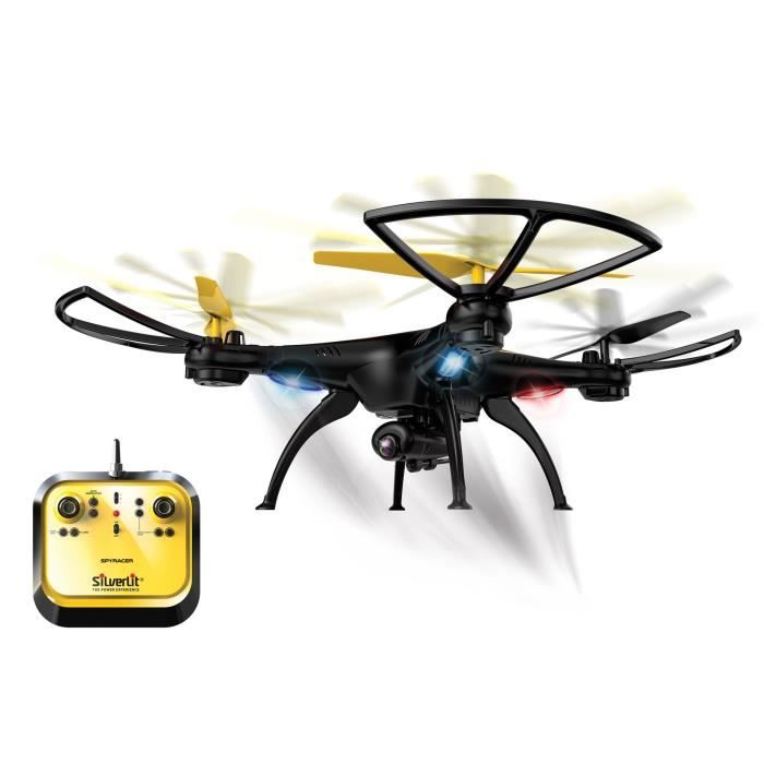 SILVERLIT - Drone Télécommandé Spy Racer avec Caméra Embarquée - Jaune et  Bleu - 38 CM - Cdiscount Jeux - Jouets