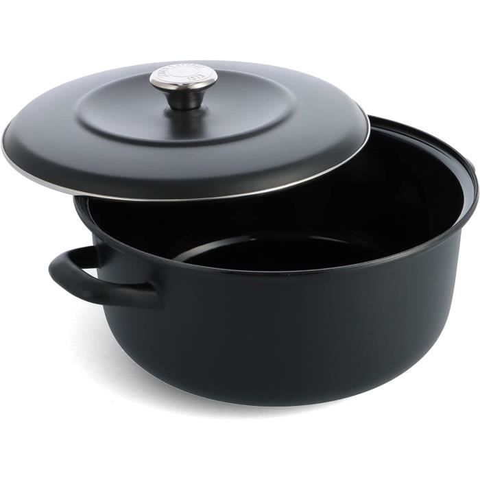 Cocotte Fissler Professionnelle 20 Cm – 5,2 L, Inox, Induction, Couvercle Métal, Garantie 10 Ans