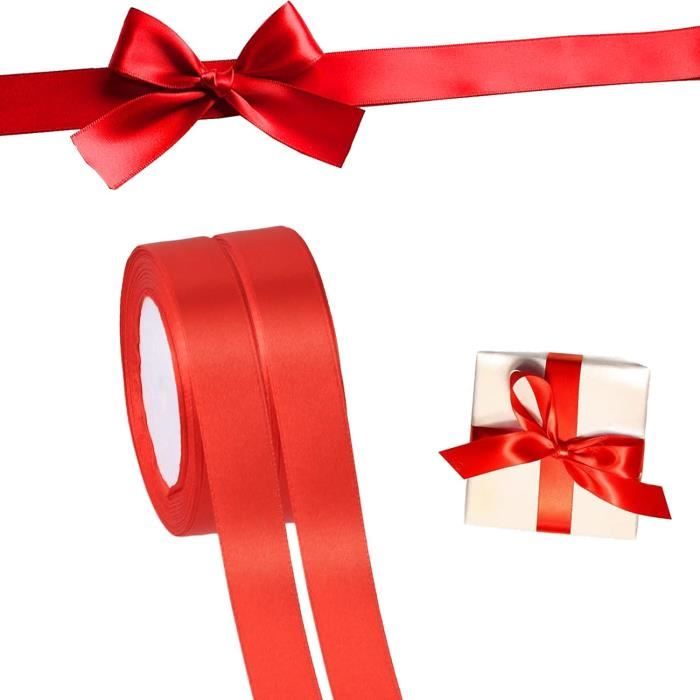 Ruban De Satin 50 M X 40 Mm De Large Blanc [T2435