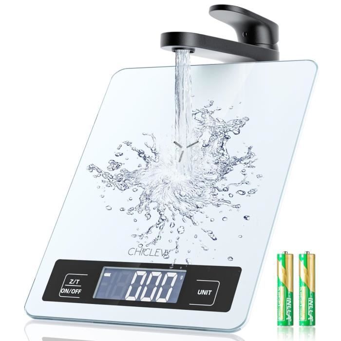 Balance électronique En Verre Trempé - Blanc