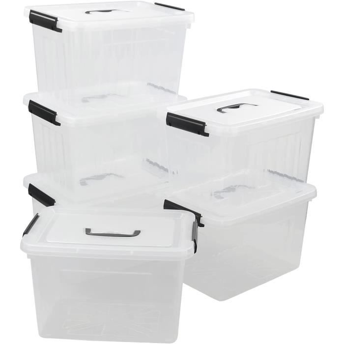 Lot De 5 Mini Poubelles En Plastique Pour Maison De Poupée 1:12 - Couleurs Assorties, Couvercle Ouvrable - Décoration DIY