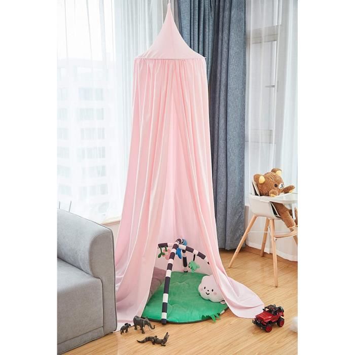 Rideaux Mousseline Coton Bio Pour Lit Cabane Enfant - Lot De 2, 100 X 150 Cm - Déco Chambre Féerique Avec Nœuds Inclus
