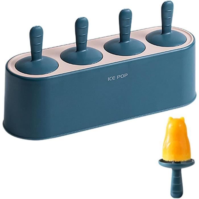 Moules à Glace En Silicone Avec Bâtonnets - 102 Pièces, Sans BPA - Pour Popsicles, Crèmes Glacées Maison