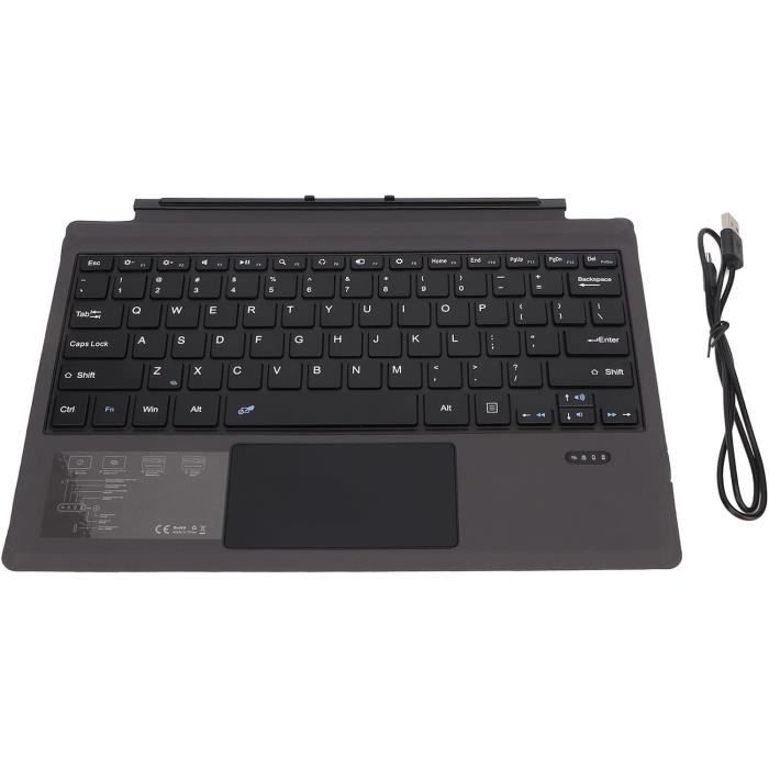 Clavier Magnétique Bluetooth Sans Fil Pour Surface Pro 4/5/6/7 – Rétroéclairage Multicolore