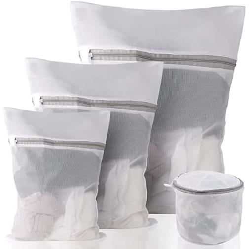 3 Pcs Filet Linge Machine à laver, Sac à Linge avec Cordon de Serrage