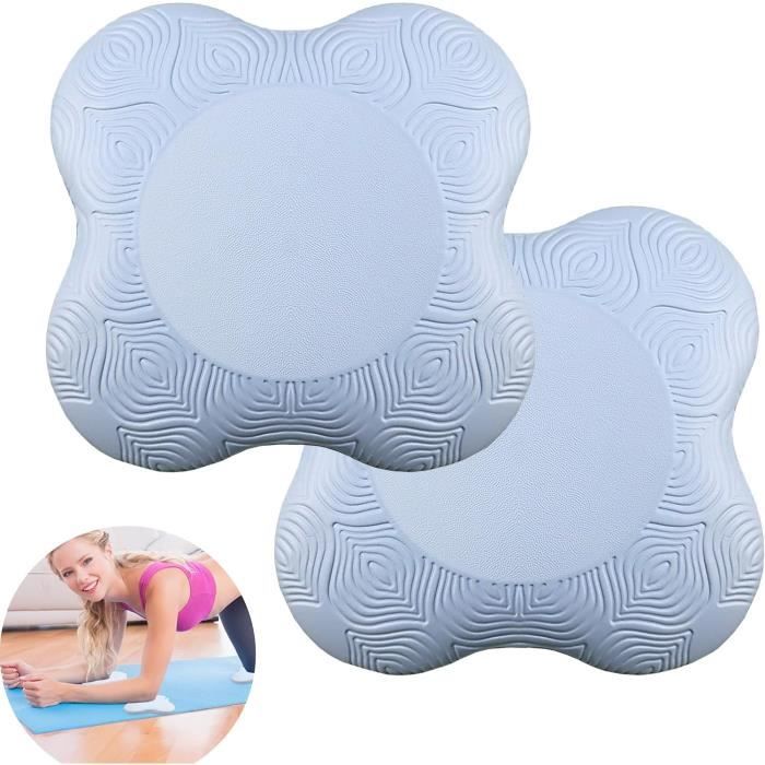 Lot De 2 Genouillères De Yoga Extra épaisses En Mousse Pour Genoux Coudes Poignets Mains Tete Yoga Pilates Entrainement Rose Rouge