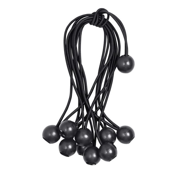 Lot De 30 Tendeurs En Caoutchouc Avec Boule - 10/15/20 Cm - Pour Bâches, Tentes Et Camping