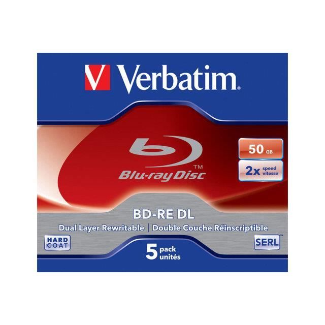 Verbatim BD RE DL 50 GO 2X PAR 5 BOITE - vue 2