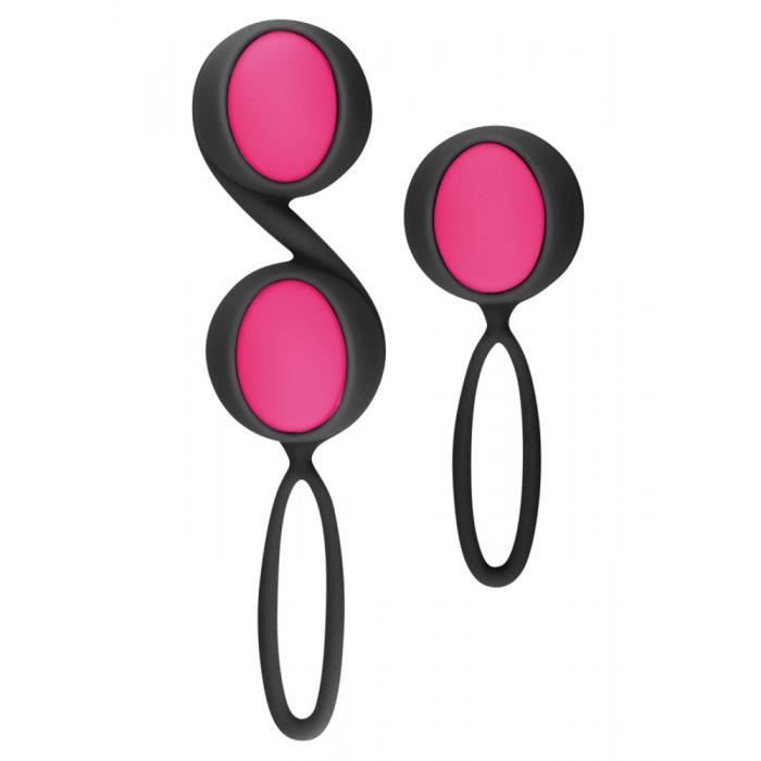 Kit 3 Boules De Geisha YOBA Tonic Périnée - Silicone, Hypoallergénique, Rose/mauve, Renforcement Musculaire