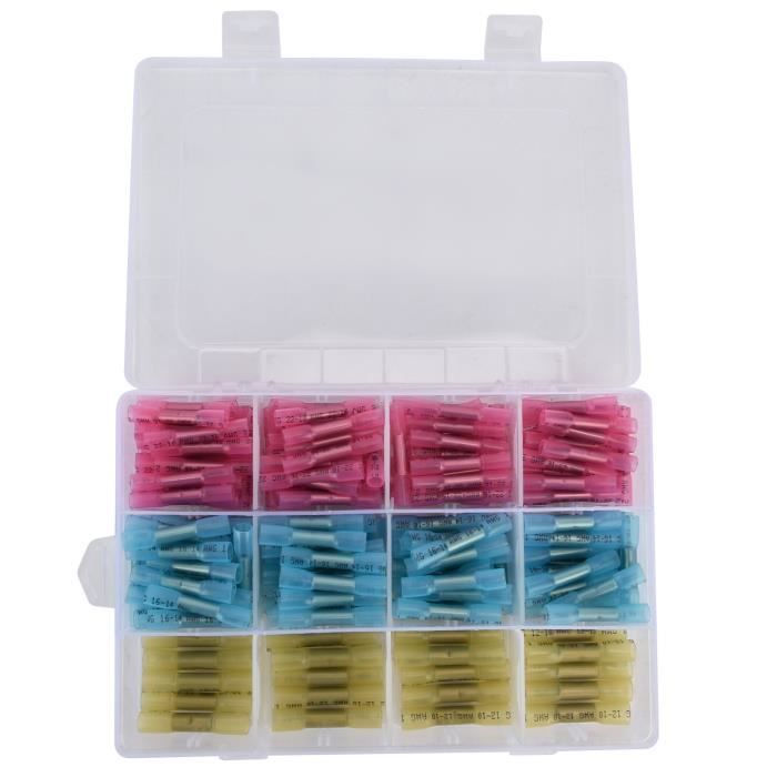 Wirefy – 50 Cosses Thermorétractables Bout à Bout, Pour Sertir Et Isoler Vos Connexions électriques