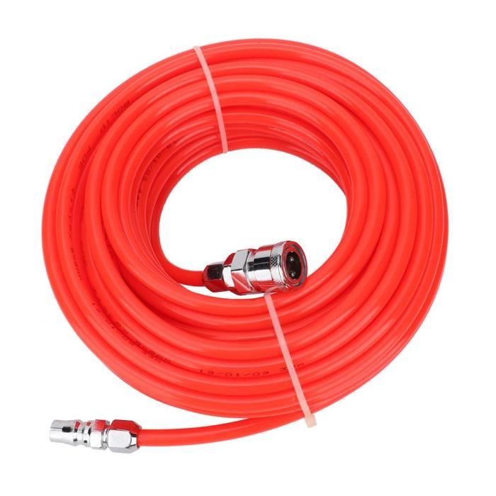 TUYAU DROIT PNEUMATIQUE rouge pour compresseur d'air diamètre intérieur