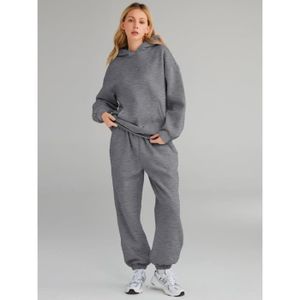 Ensemble Survêtement Femme Litherday - Jogging Coton Rayé à Capuche Zippé, Confortable Et Élégant