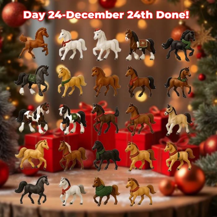 Calendrier De L'Avent Cheval - 24 Jours De Cadeaux Et