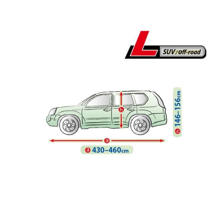 Bâche de protection voiture L pour Dacia Duster - Imperméable