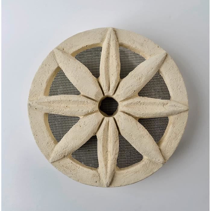Grille d'aération et ventilation ronde en tuf de Matera, pour tuyau 120 ...