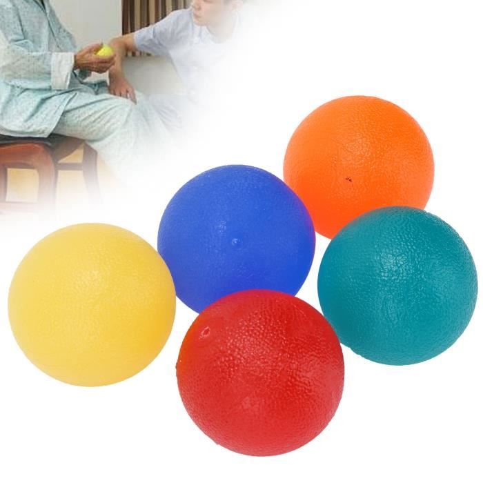 Lot De 5 Balles Anti-Stress – 5 Niveaux De Résistance, Pour Adultes Et Enfants, Entraînement Main Et Doigts