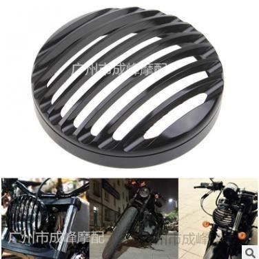 Spirit-Moto Harley modifiée clôture noire grand abat-jour-noir