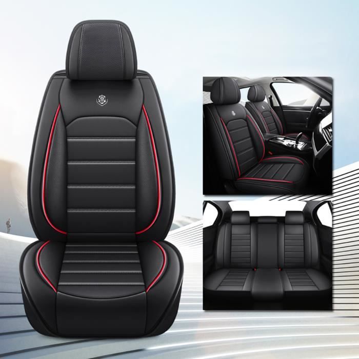 Housse De Siège Auto Universelle CICMOD - Protection En Cuir PU Antidérapante - Gris - 1 Pièce