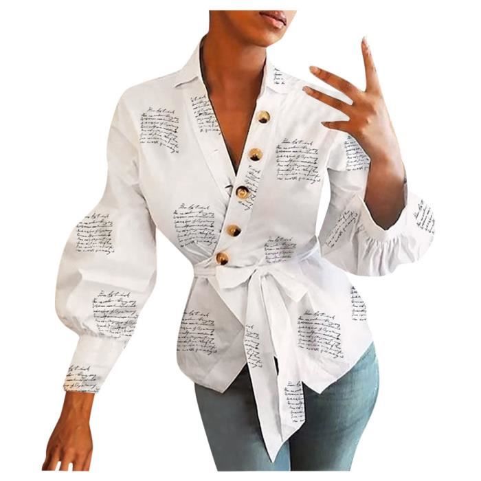 Chemise blanche bouffante femme deals