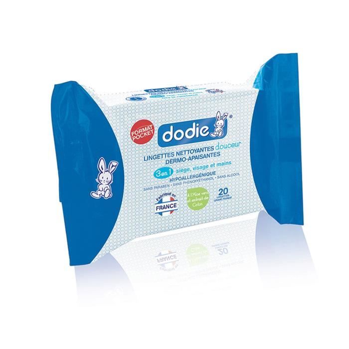 Lingettes dermo-sensitive nettoyantes pour bébé Made in France